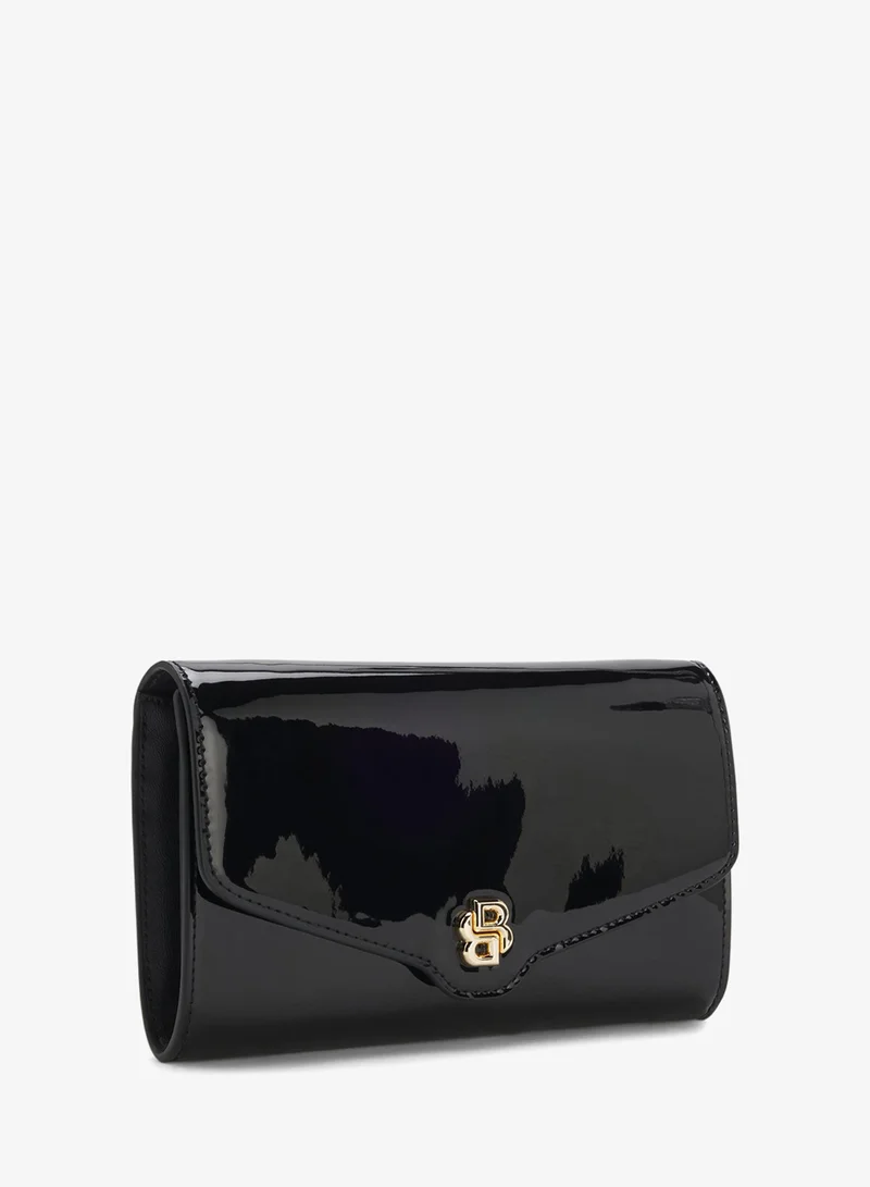 BOSS Black Faux-leather clutch bag with Double B monogram for Women | Best Price UAE