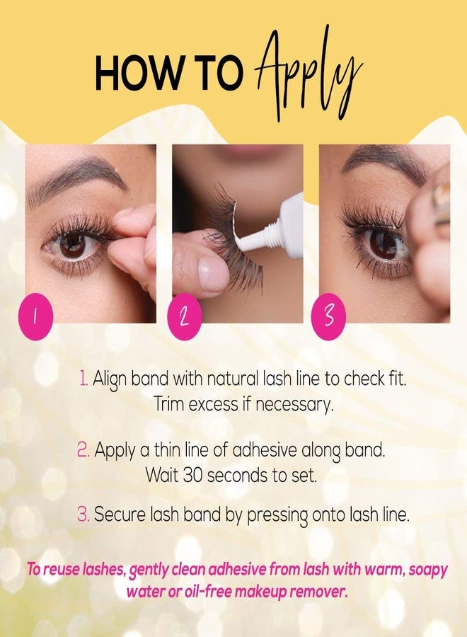 Andrea False Lashes Style 33 - Brown 4 pairs - Image 5