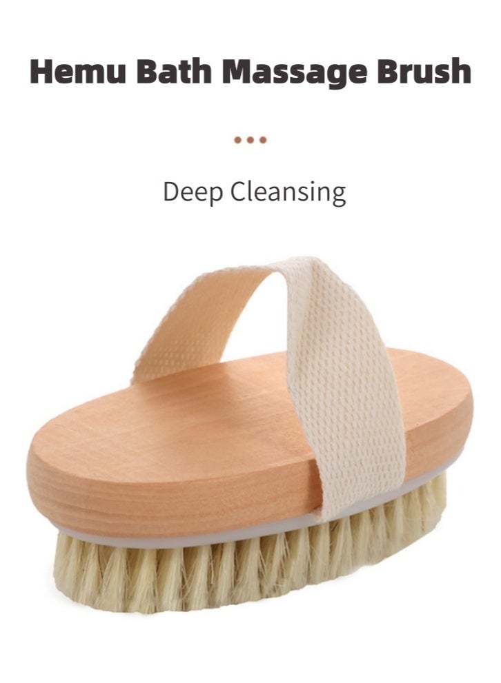 Lullaxx 2PCS Body Brush,Suitable For Dry Or Wet Brushing,Natural Materials And TPR Soft Beads,  Promotes Blood Circulation, Lymphatic Drainage, And Improves Cellulite,Suitable For All Skin Types - Image 3