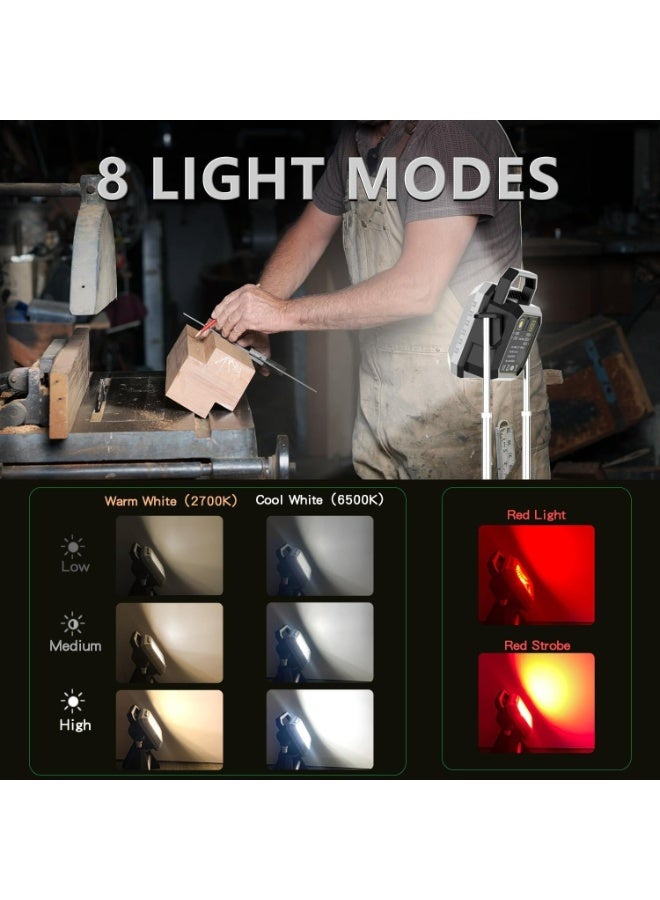 Rechargeable Stretchable LED Work Light – Powerful, Portable and Adjustable for Garage Repairs, Auto Maintenance, Camping, Workshops, and Outdoor Projects - Image 4