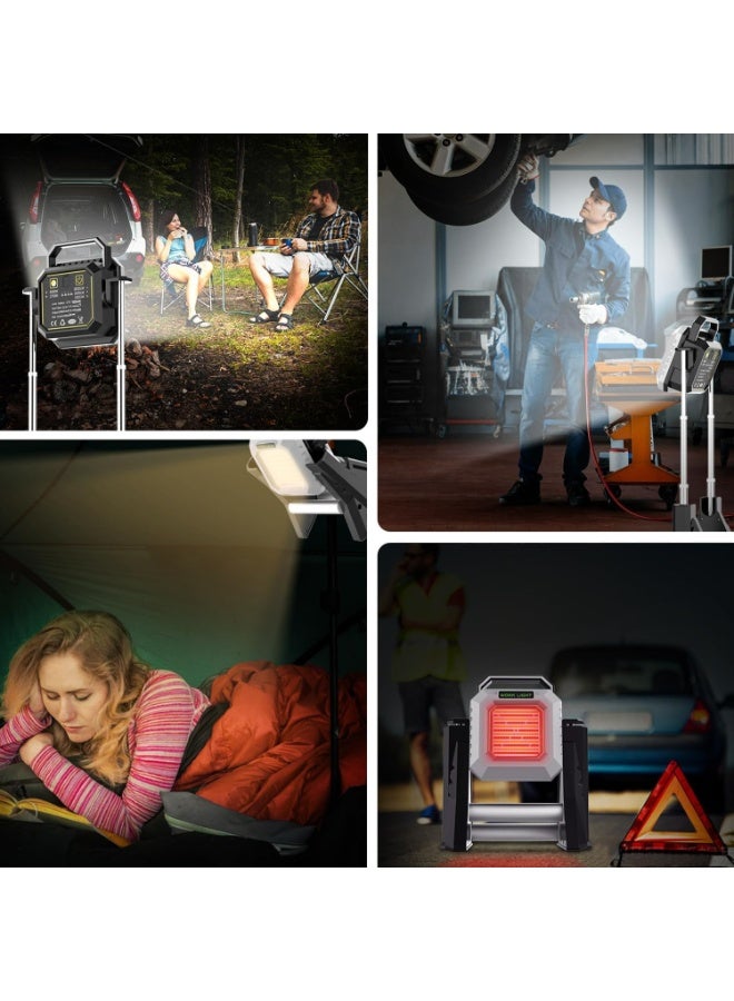 Rechargeable Stretchable LED Work Light – Powerful, Portable and Adjustable for Garage Repairs, Auto Maintenance, Camping, Workshops, and Outdoor Projects - Image 2