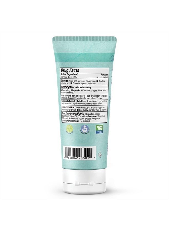Badger Zinc Oxide Diaper Cream, Calendula with Beeswax & Sunflower, Diaper Rash Cream, Organic Diaper Cream, 2.9 fl oz Tube  - Image 2