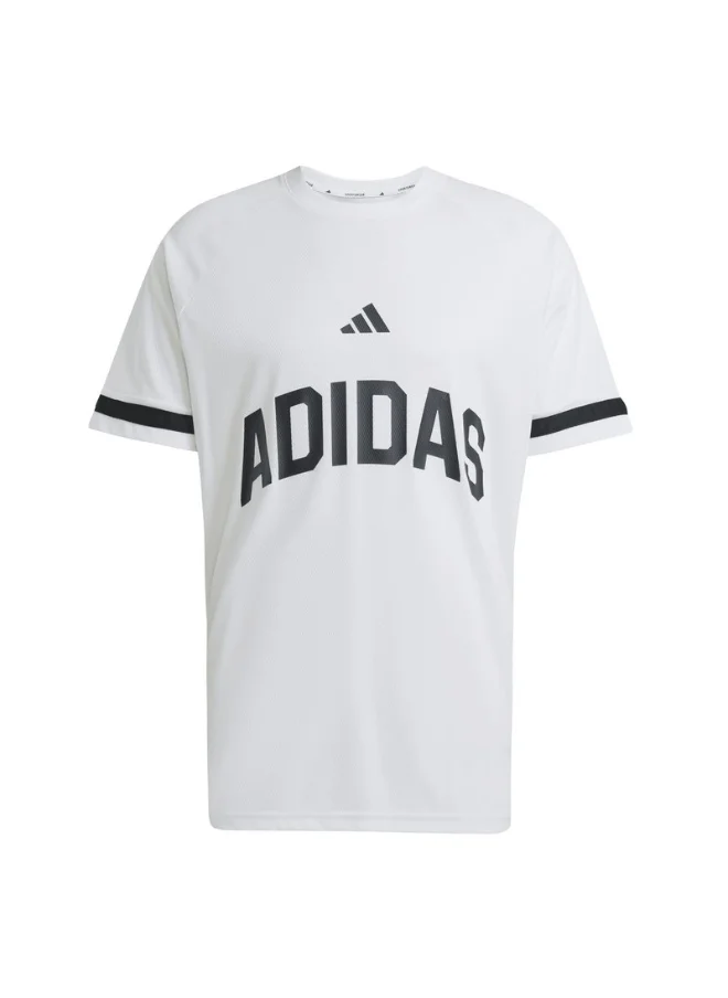 اديداس adidas M US SPORT TEE White Training T-SHIRTS for Men - XS