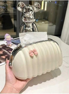 Generic Tissue Box for Living Room, Cute Slim Lightweight Home Storage Box for Coffee Table, Creative Flexible Paper Box - Tissue Box for Lounge - Tissue Box Dispenser for Facial Tissues, Cloth Napkins, Dryer Papers Protective Cover for Bathroom, Desks, Countertops, Vanity, Bedroom, Lamp Tables - Organizer for Bathroom, Bedroom, Office - Tissue Holder for Holding Facial Tissues in Bathroom, Living Room, Bedroom - Decorative Tissue Box - Pull Tissue Box - Office Tissue Box - Decorative Tissue Box  - Image 1
