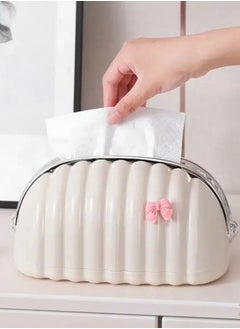 Generic Tissue Box for Living Room, Cute Slim Lightweight Home Storage Box for Coffee Table, Creative Flexible Paper Box - Tissue Box for Lounge - Tissue Box Dispenser for Facial Tissues, Cloth Napkins, Dryer Papers Protective Cover for Bathroom, Desks, Countertops, Vanity, Bedroom, Lamp Tables - Organizer for Bathroom, Bedroom, Office - Tissue Holder for Holding Facial Tissues in Bathroom, Living Room, Bedroom - Decorative Tissue Box - Pull Tissue Box - Office Tissue Box - Decorative Tissue Box  - Image 2