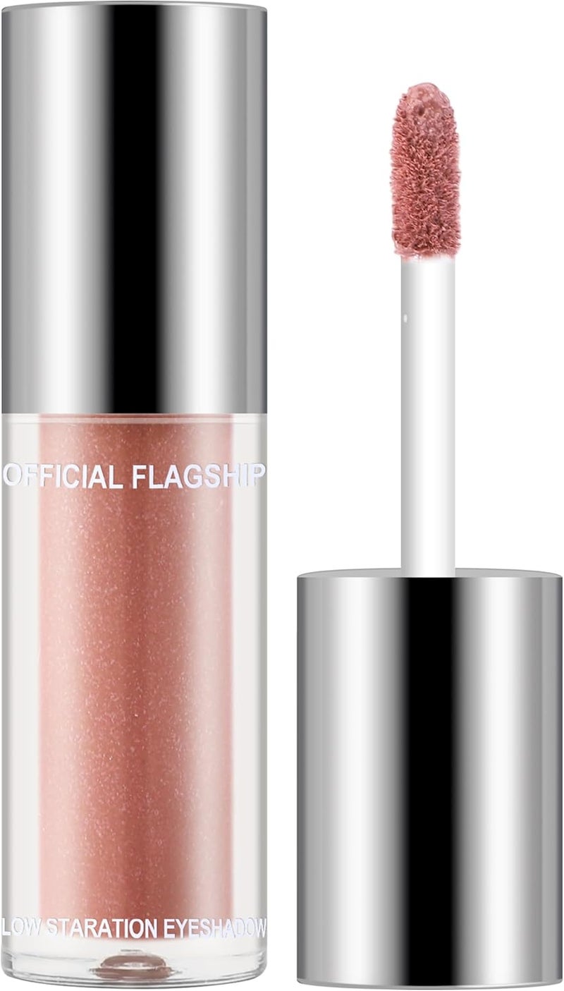 Erinde Neutral Liquid Eyeshadow Matte Nude Eye Shadow Longwear Blendable High Pigmented Liquid Eyeshadows Longlasting Waterproof Eye Shadow Natural Smokey Eyeshadow 4