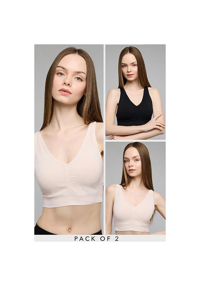 أر أند بي 2 Pack Solid Sports Bras