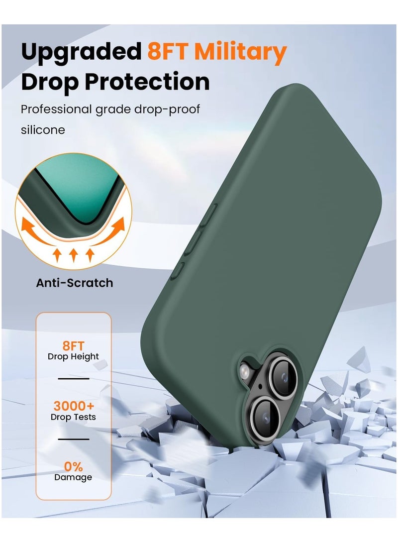 DUSALA iPhone 16 Plus Case, Liquid Silicone Phone Case for iPhone 16 Plus 6.7 Inch, Colorful Silky-Soft Protective Cover (Green) - Image 5