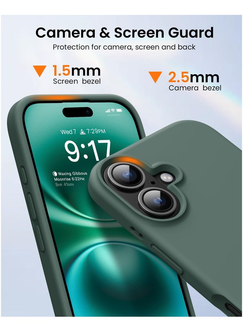 DUSALA iPhone 16 Plus Case, Liquid Silicone Phone Case for iPhone 16 Plus 6.7 Inch, Colorful Silky-Soft Protective Cover (Green) - Image 4