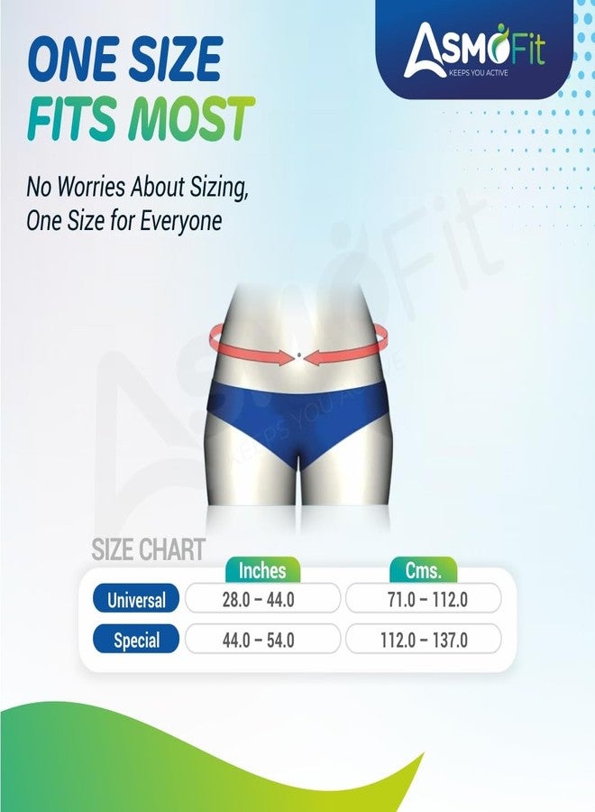 Asmofit حزام أسموفيت القطني العجزي لتخفيف آلام أسفل الظهر | حزام دعم ظهر قابل للتعديل لدعم الخصر والتعافي من الإصابات | حزام قطني عجزي للرجال والنساء - وردي (28-44 بوصة، مقاس عالمي) - Image 4