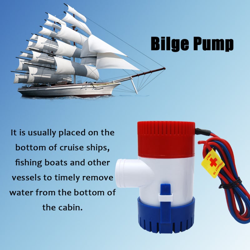 Submersible Bilge Pump - 1 Compact Efficient Long Life Motor Tight Seals Easy Clean Snap Lock Strainers Silent Vibrationless Operation for Marine Aquarium Irrigation Water Transfer - Image 4
