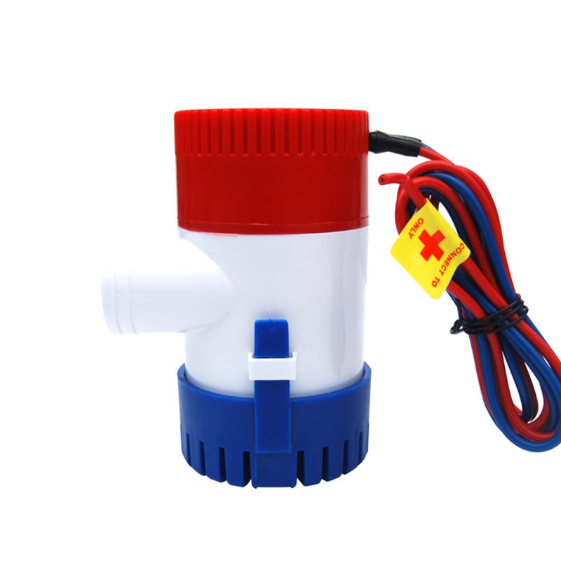 Submersible Bilge Pump - 1 Compact Efficient Long Life Motor Tight Seals Easy Clean Snap Lock Strainers Silent Vibrationless Operation for Marine Aquarium Irrigation Water Transfer - Image 1