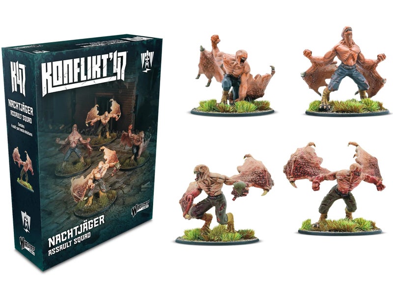 Warlord Games Nachtjager Assault Squad Axis Miniatures for Konflikt 47 Highly Detailed 28mm Scale Miniatures - Image 3