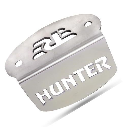 Ramanta Hunter 350 Oil Cap Front Disc Brake Master Cylinder Oil Reservoir Cap Stainless Steel Front Fluid Container Guard Steel Frame Compatible with for Hunter 350 CC (Chrome, 1 PC) - Image 1