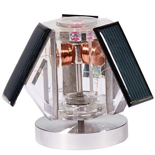 Sunnytech Mini Solar Vertical Mendocino Motor Educational Model Science Physics Toy Home Office Desk Decor QZ08A - Image 1