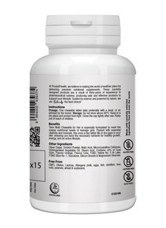 Route2Health Route 2 Health Chewable Multivitamins & Minerals for Teen Girls - 30 Count – Vitamins A, C, D3, E, K1, Calcium, Phosphorus & Biotin – Supports Growth, Immunity, Energy – Lime and Orange Flavor  - Image 2