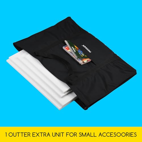 MEEDEN Soft Art Portfolio Bag: 20 x 26 Inch Black Art Canvas Portfolio Case - Waterproof 600D Oxford Carrying Storage Case for Artwork, Poster, Sketching, and Drawing - Image 4