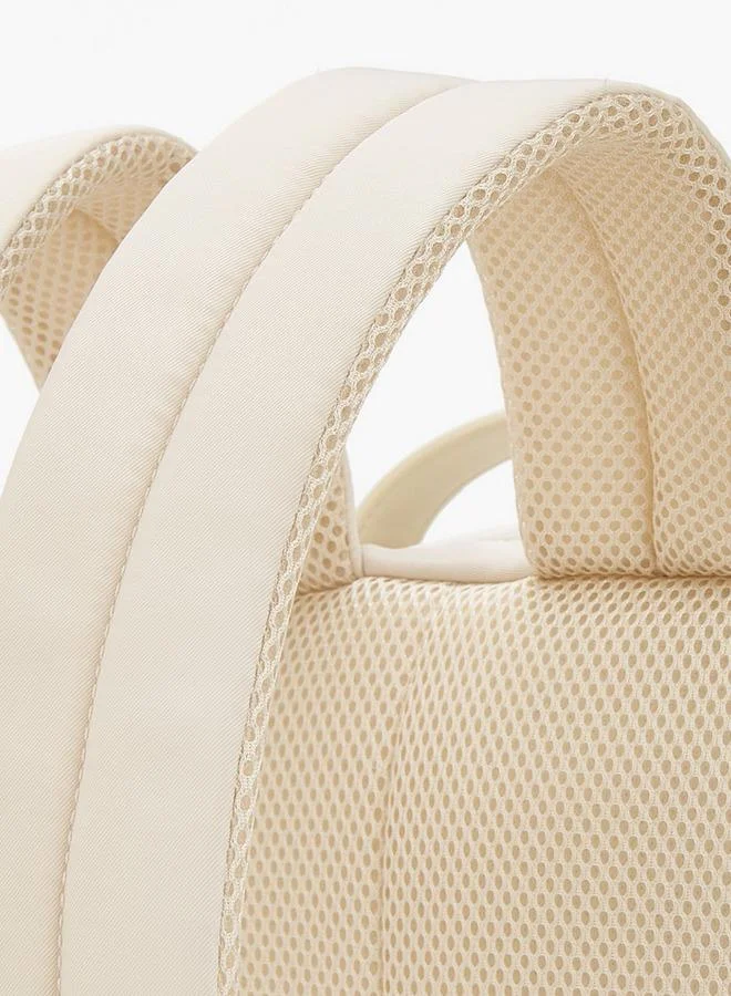 Missy BEIGE Solid Backpack With Detachable Side Pouch for Women | Best Price UAE