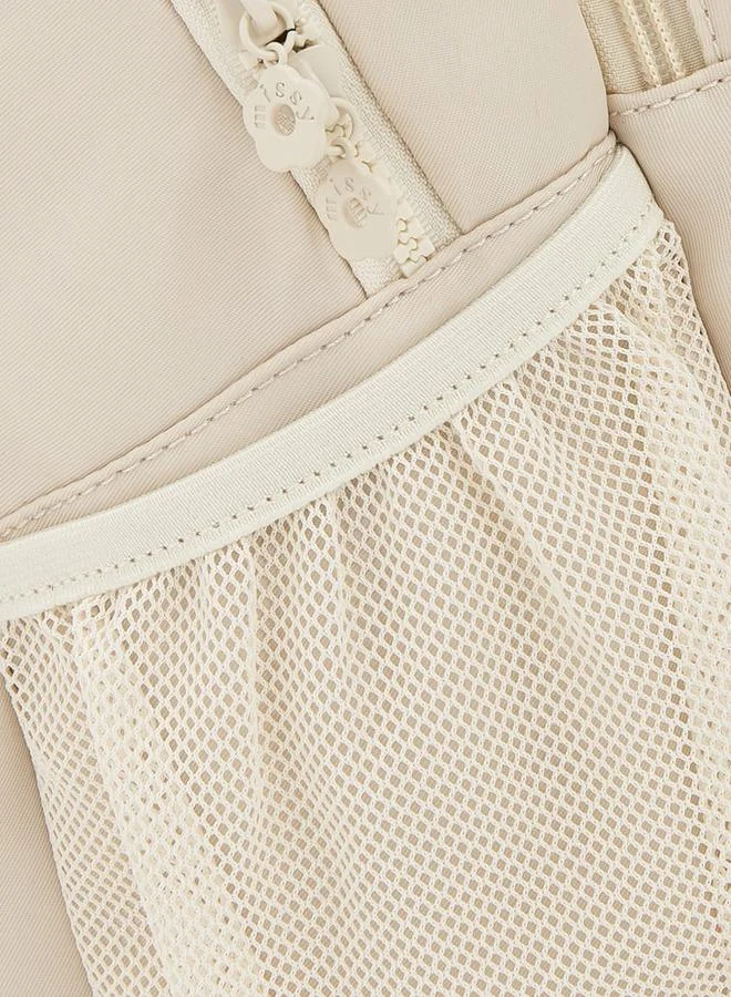 Missy BEIGE Solid Backpack With Detachable Side Pouch for Women | Best Price UAE