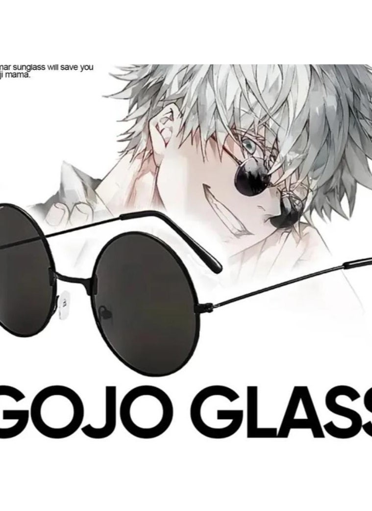 null - 1 Set of Jujutsu Kaisen Cosplay Props Satoru Gojo Glasses Wig - Image 1