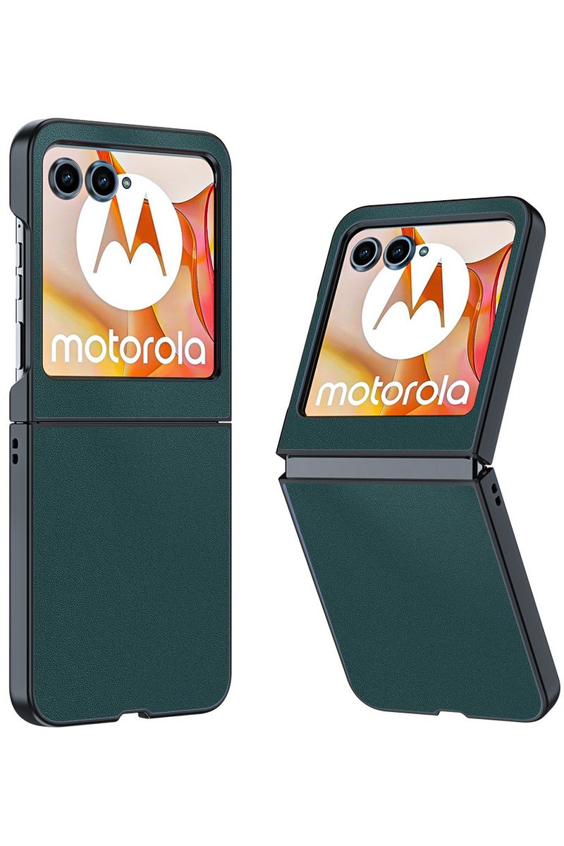 Case for Moto Razr 60 Case,Luxury Leather Slim Fit Shockproof Full Body Protective Cover with Flexible Grip Phone Case for Motorola Moto Razr60 - Image 1