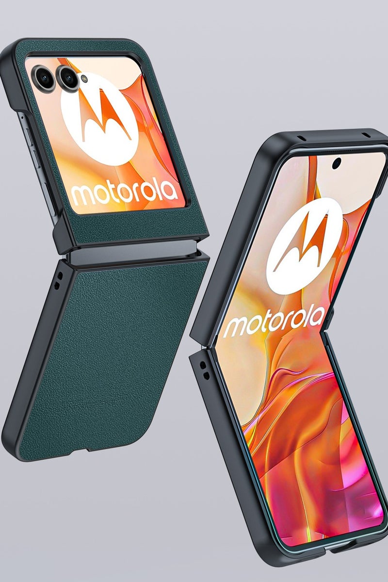 Case for Moto Razr 60 Case,Luxury Leather Slim Fit Shockproof Full Body Protective Cover with Flexible Grip Phone Case for Motorola Moto Razr60 - Image 2