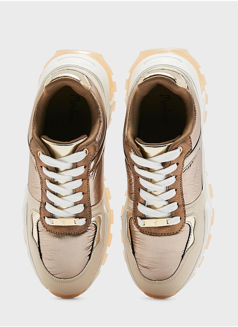MENBUR Lace Up Low Top Sneakers  - Image 4