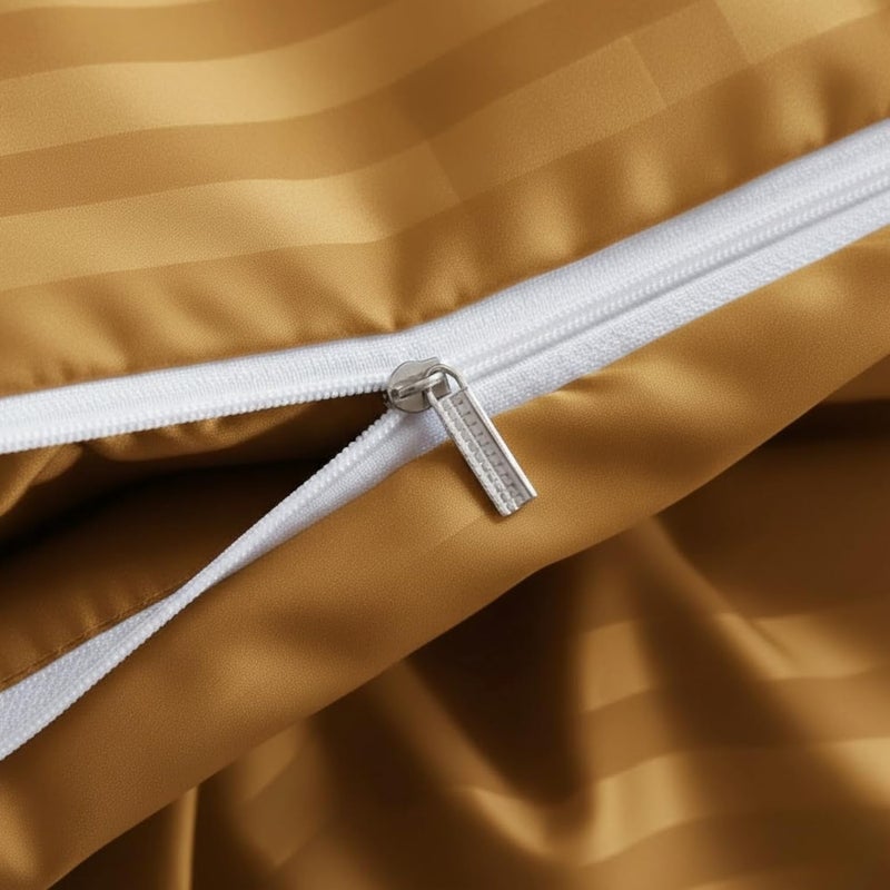 bedding zone غطاء لحاف فاخر مخطط متعدد الألوان من BEDDING ZONE - أكوا، كينغ (240X260) - Image 4