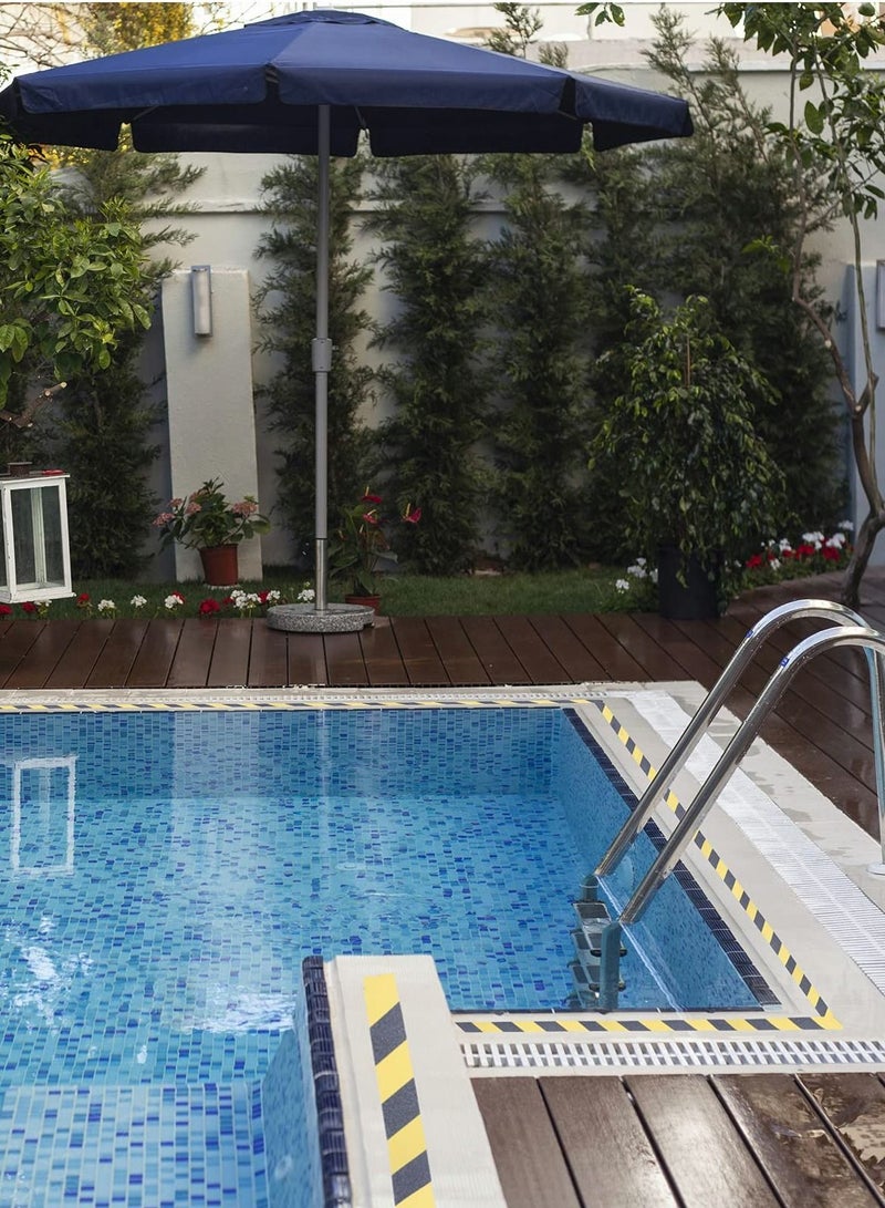 Anti-slip safety tape, waterproof, self-adhesive, frosted tape suitable for indoor and outdoor stair treads, smooth floors, and swimming pools. Specifications: 5cm*5m (black and yellow) - Image 5