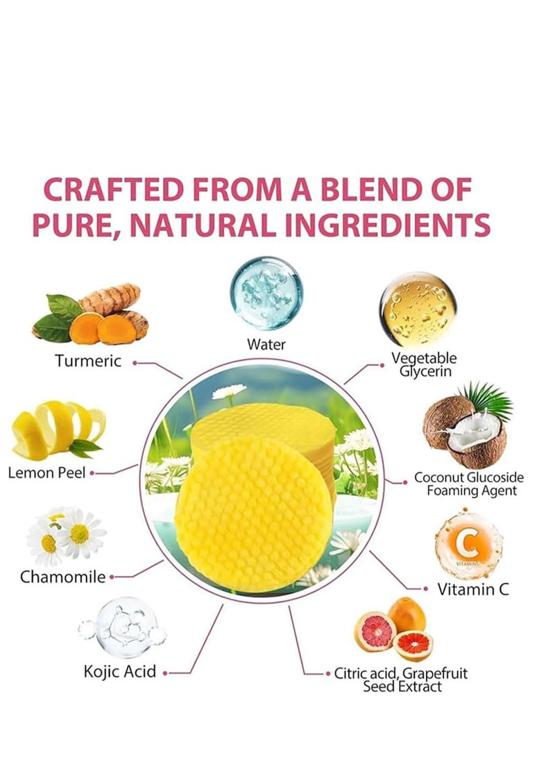 Kojic Acid Pads,Turmeric Kojic Acid Pads,Turmeric Kojic Acid Cleansing Pads ,Kojic Acid,face Cleansing Pads,turmeric Pads, Reduce black spots and cleanse the skin (1pcs) - Image 3