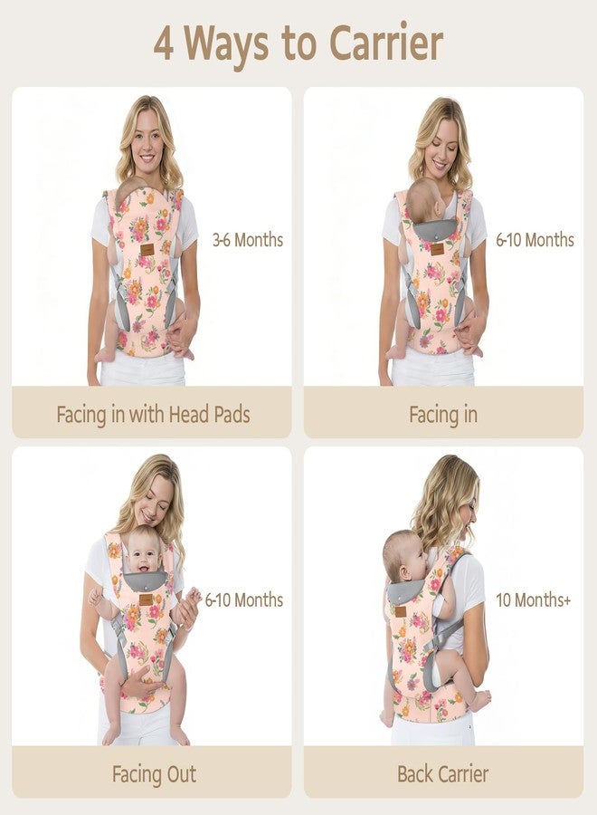 YooxArmor Baby Carrier Newborn from Birth, Ergonomic Cosy Lightweight Baby Carrier with Neck Support for Toddlers (3-36 Months / 3-30 kg), 4 Positions, Pink - Image 5