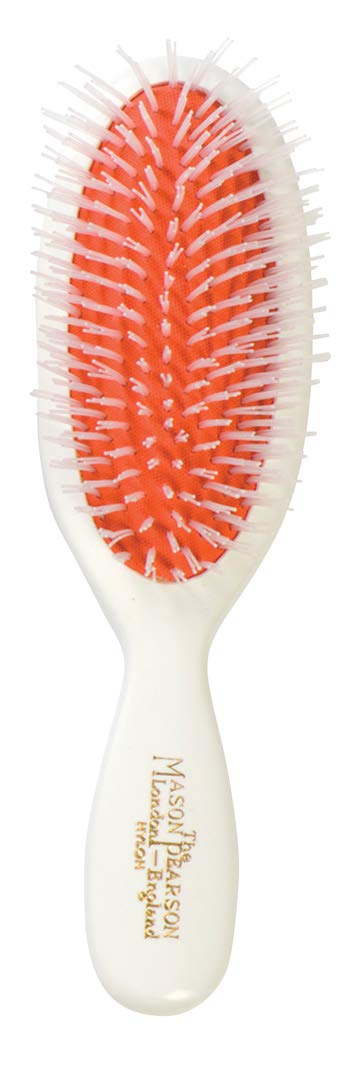 Mason Pearson N4 Nylon Pocket Hair Brush, White