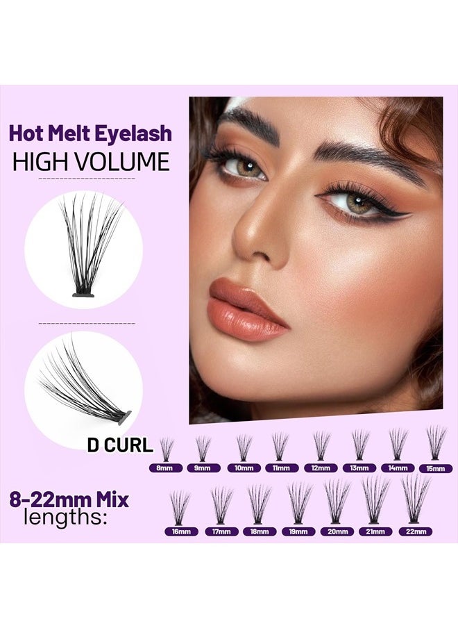 Bodermincer 20D 8-20mm To Choose 8-10-12-14mm MIX/14-16-18-20mm MIX rofessional Makeup Individual Cluster Eyelashes Grafting Fake False Eyelashes Eyelash Extension Individual Eyelash Bunche (20D-20mm)  - Image 4