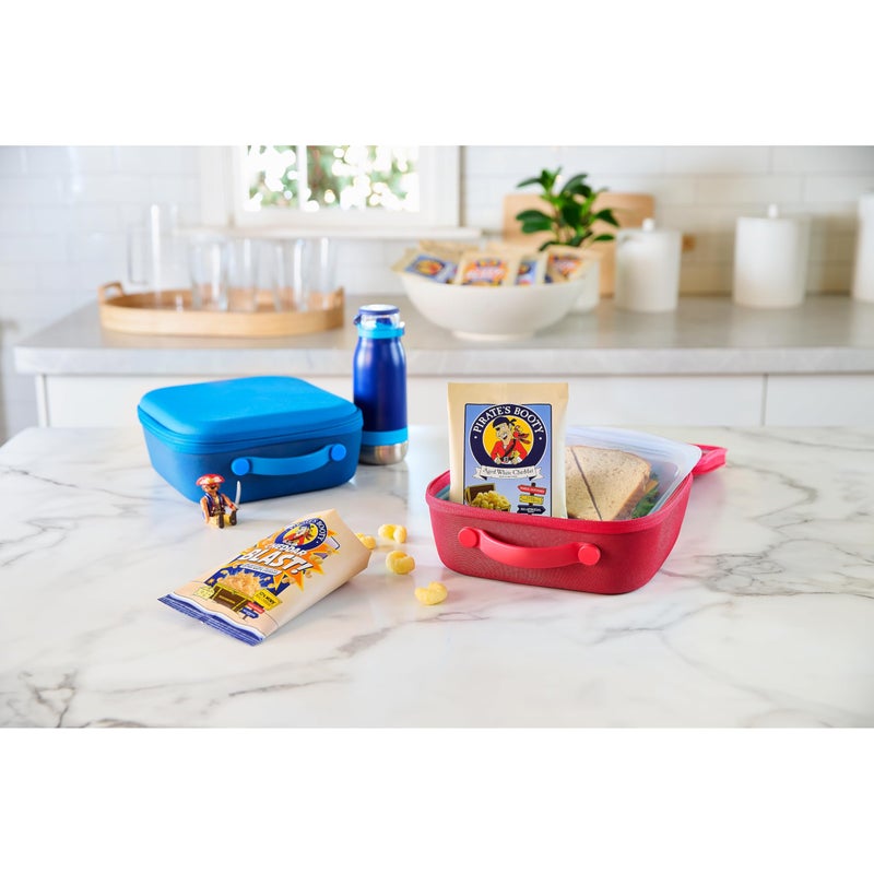 Pirate's Booty Aged White Cheddar and Cheddar Blast Cheese Puffs Variety Pack, Gluten-Free, Kids Snacks, 0.5oz and 0.75oz (18ct) - Image 3