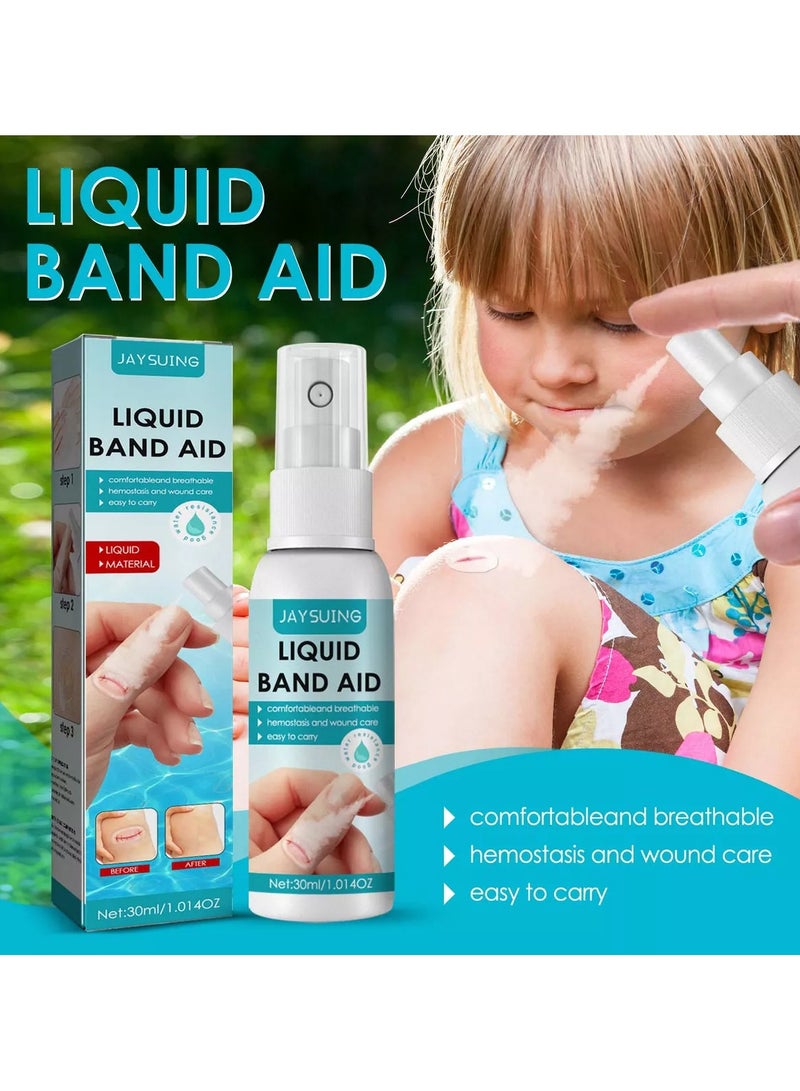 Jaysuing 30ml Liquid Plaster - Waterproof Liquid Plaster Spray - Liquid Skin Protection Bandages, Breathable Transparent Waterproof Spray, Waterproof and Breathable, Quick Drying - Image 2