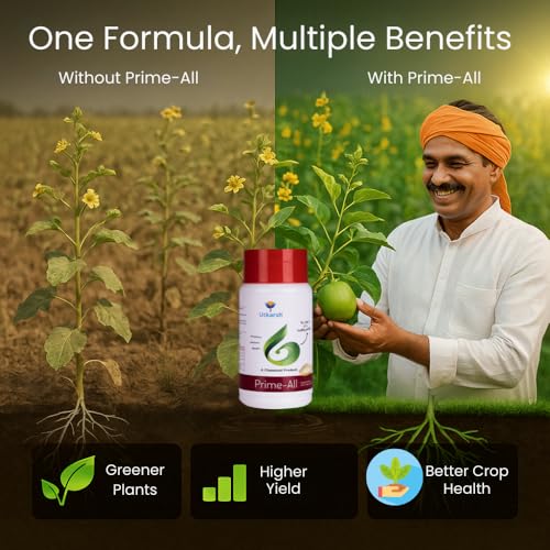 Utkarsh Prime All - Amino Acid Chelated Mix - Nitrogen, Phosphorus, Potassium (100% Water Soluble Chemical for Foliar Spray) (250 gm; Pack of 1) - Image 4