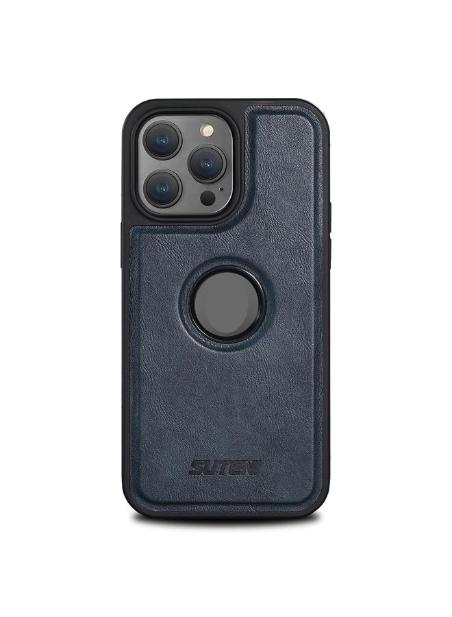 Suteni Case For iPhone 12 G1 Magsafe Leather Back Phone Case - Image 3