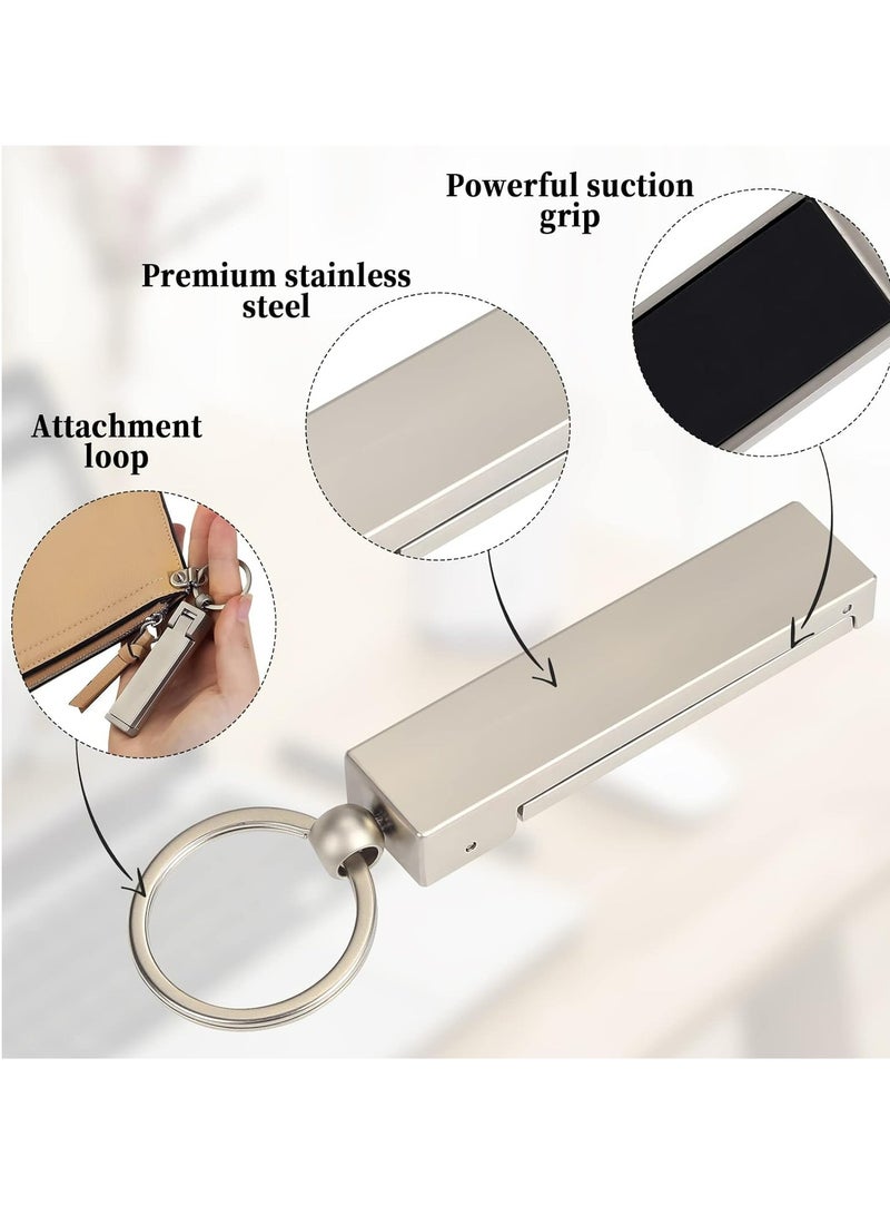 Oasisgalore Platinum Table Purse Hook, Folding Bag Hanger for Desk with Mobile Phone Stand  - Image 2