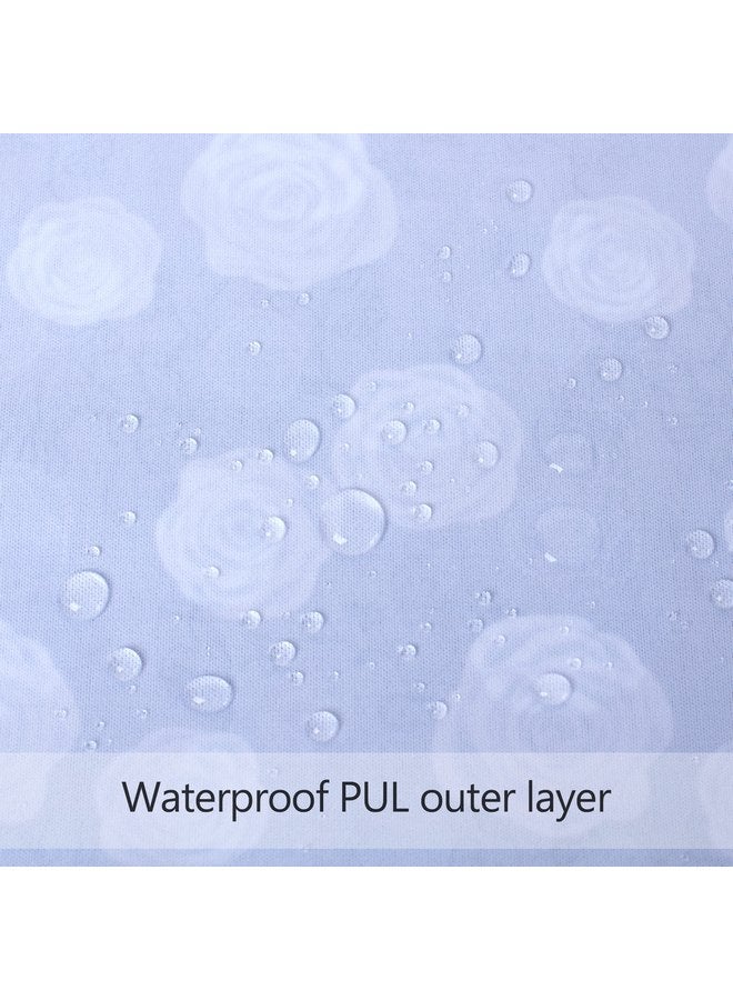 داميرو حقيبة دامرو الجافة والمبللة، مكونة من قطعتين، لحفاضات القماش، وملابس السباحة، والملابس، وحقيبة مبللة مقاومة للماء وقابلة لإعادة الاستخدام للسفر، والتمارين الرياضية، والشاطئ، وحمام السباحة، ودور الحضانة، والزهور الأرجوانية - Image 3