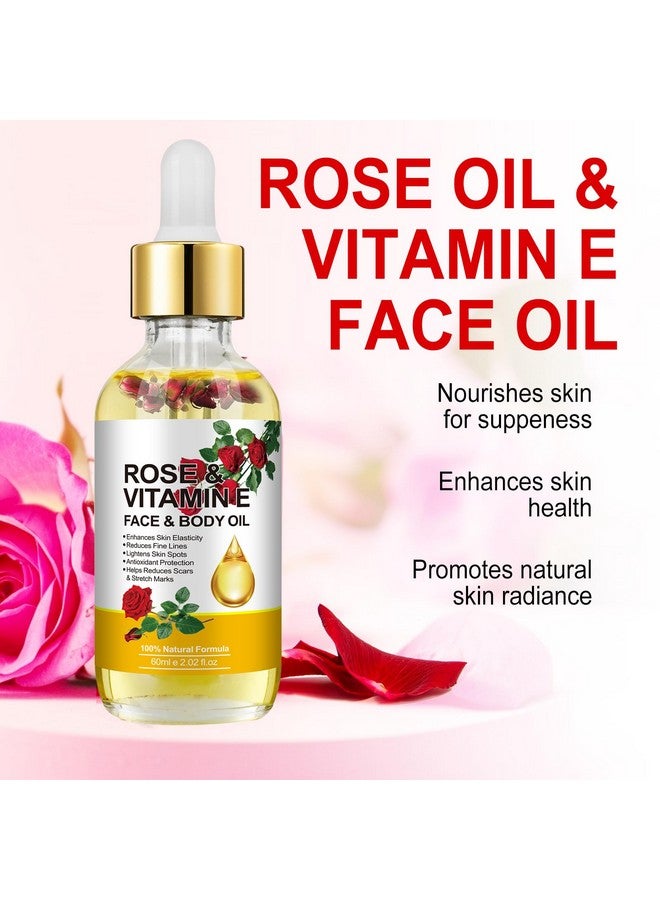 IKZEE Vitamin E Oil, Vitamin E Oil for Face, Rose & Vitamin E Oil, Face Organic Vitamin E Oil with Gua Sha Tools Set - Image 2