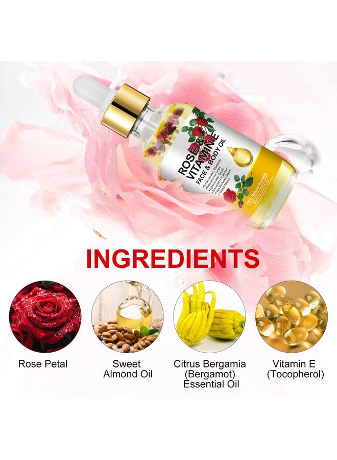 IKZEE Vitamin E Oil, Vitamin E Oil for Face, Rose & Vitamin E Oil, Face Organic Vitamin E Oil with Gua Sha Tools Set - Image 5