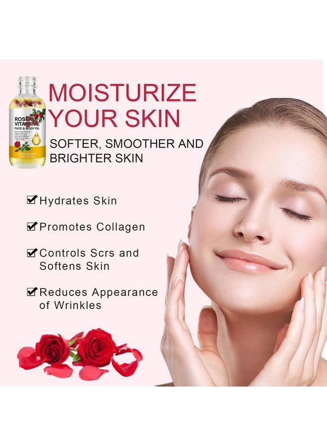 IKZEE Vitamin E Oil, Vitamin E Oil for Face, Rose & Vitamin E Oil, Face Organic Vitamin E Oil with Gua Sha Tools Set - Image 4