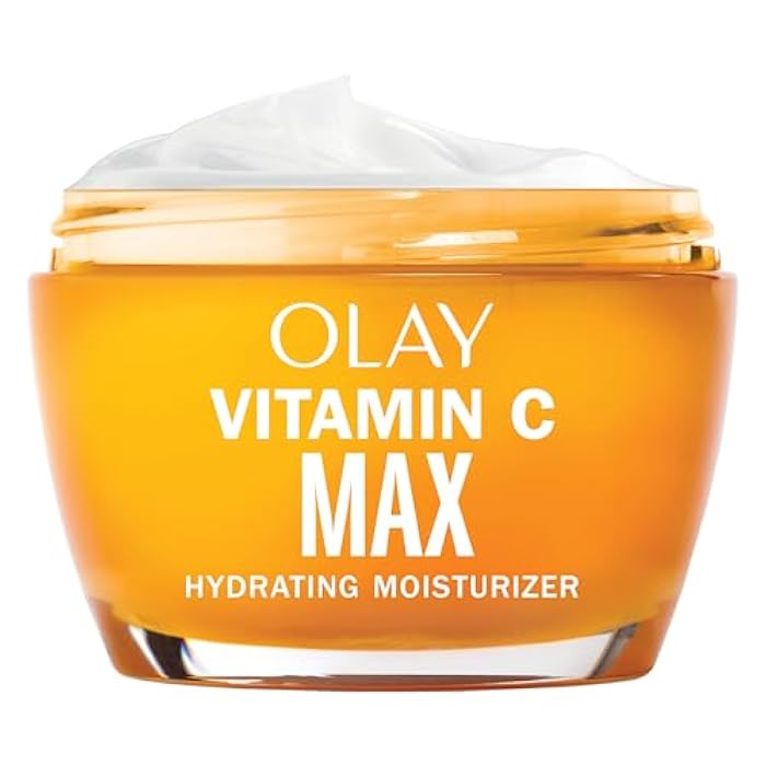 Olay Vitamin C MAX Face Moisturizer, Brightening Cream for Women, Hydrating, Evens Tone, Dark Spot & Hyperpigmentation Reduction, Glowing Skin Care - Niaciniamide, Peptides 1.7 Oz - Image 1