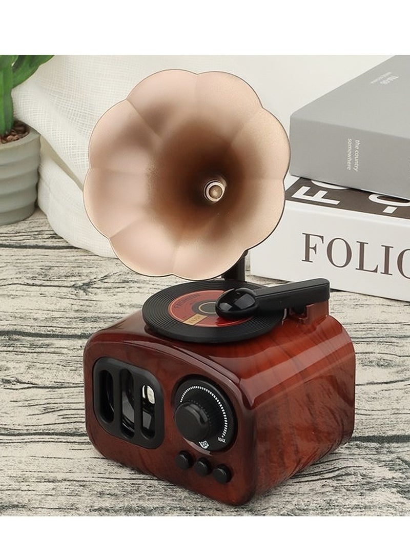 Vintage Style Music Box, Brown - Image 5