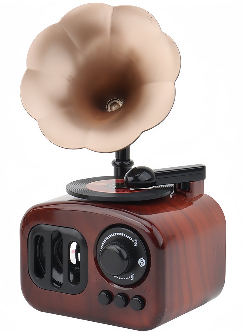 Vintage Style Music Box, Brown - Image 1