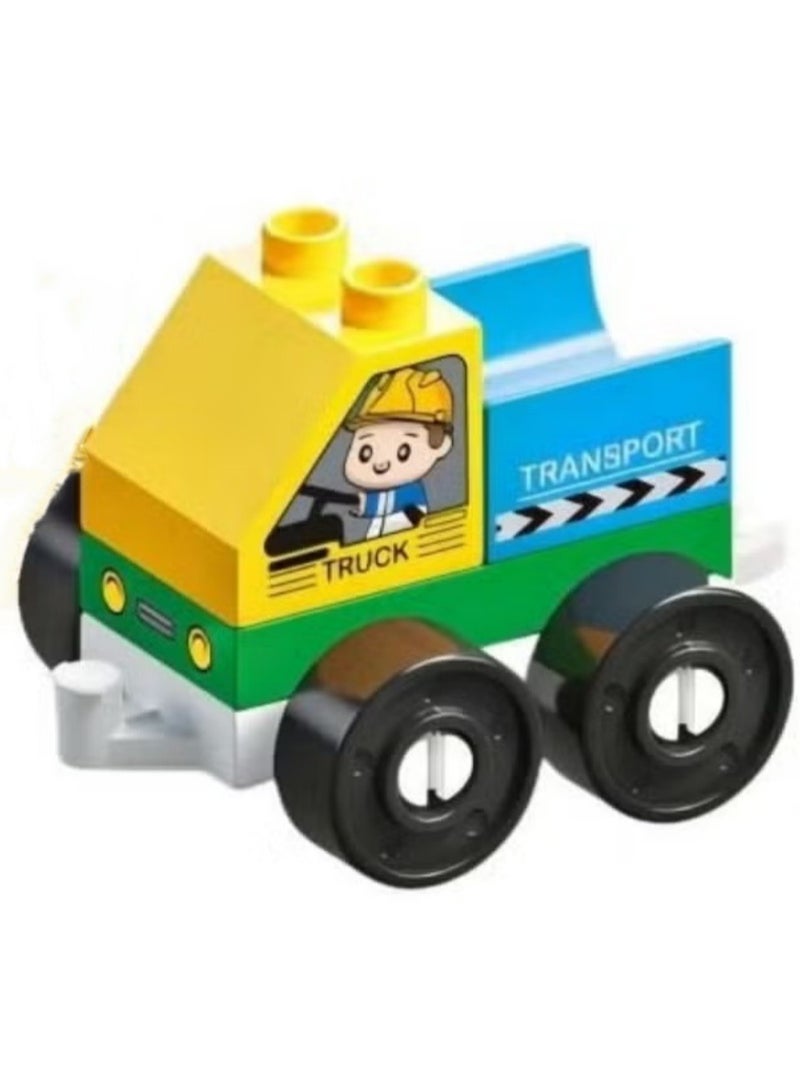 New Kids Early Education Easy Assembling Building Blocks Toy Cars Cute and Fetching City Transportation Vehicle Series Truck 