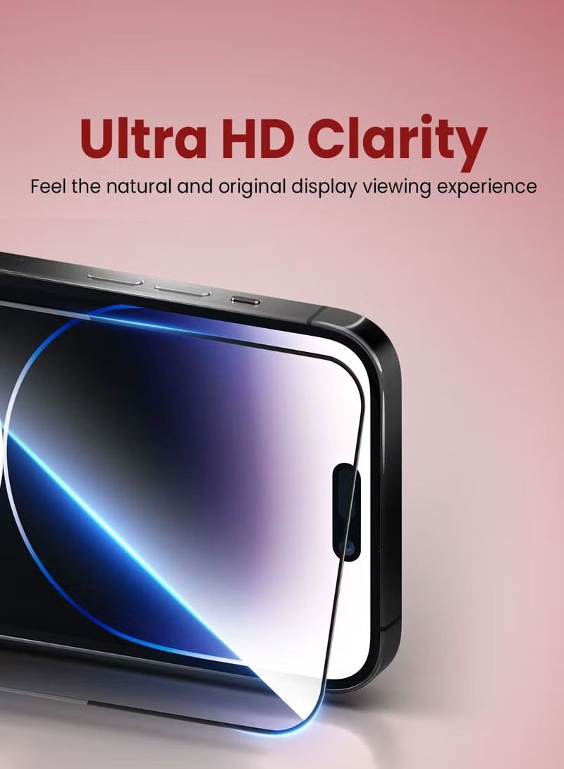 IAF Moxedo Glass Screen protector ultra HD Clear 10x Military Grade Protection with Easy Installation Frame Compatible for iPhone 14 Pro Max 6.7 inch - Image 2
