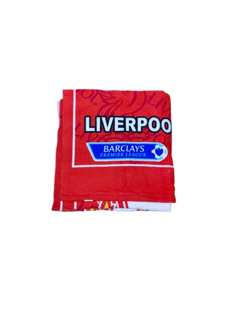Liverpool FC Official Liverpool FC Football Club Beach & Bath Towel – Red, Premium Quality - Image 3
