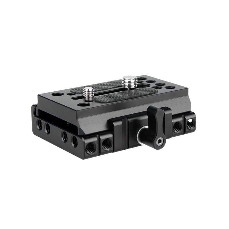 NICEYRIG لوحة قاعدة إطلاق سريعة NICEYRIG متوافقة مع Manfrotto 577 و 501 و 504 و 701 لكاميرا DSLR ونظام دعم سكة 15 مم - Image 1