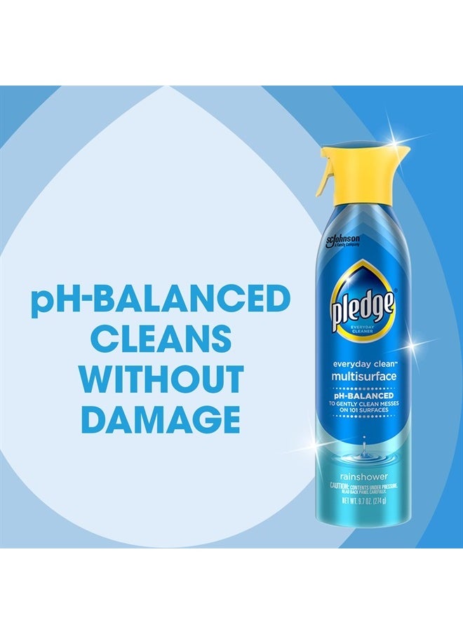 Pledge Everyday Clean Multi Surface Cleaner Spray, pH Balanced to Clean 101 Surfaces, Rainshower Scent, 9.7 oz (Pack of 3)  - Image 3